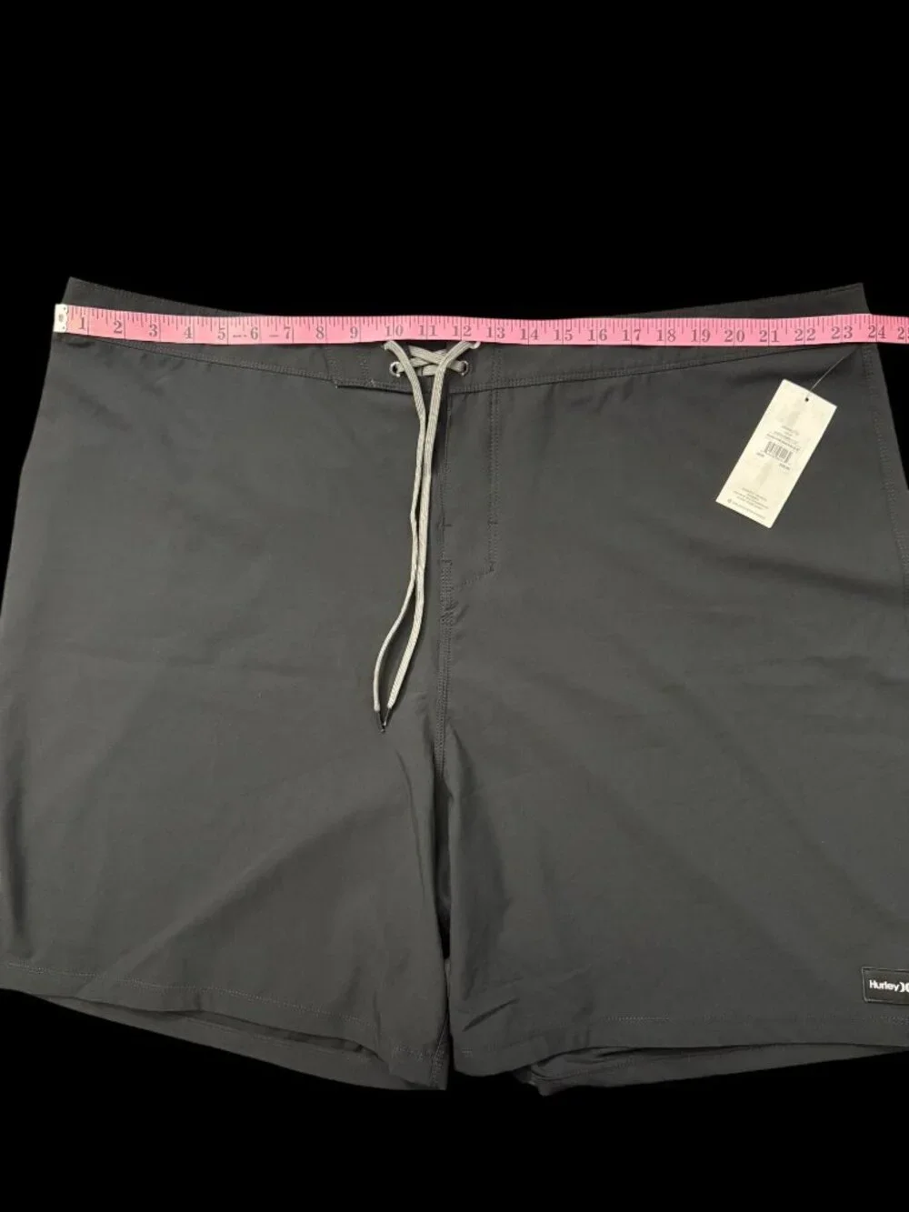 NWT Hurley Phantom One and Only Big and Tall Solid Boardshorts Size 46 Black